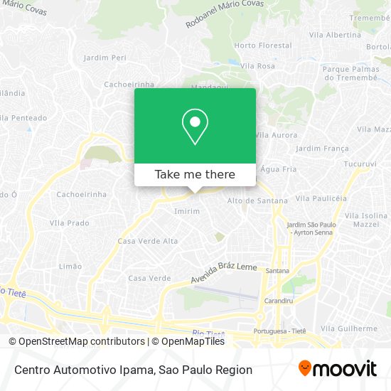 Mapa Centro Automotivo Ipama