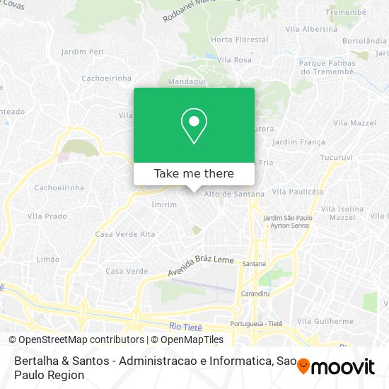 Mapa Bertalha & Santos - Administracao e Informatica