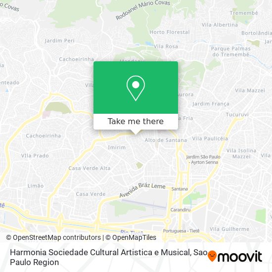 Mapa Harmonia Sociedade Cultural Artistica e Musical