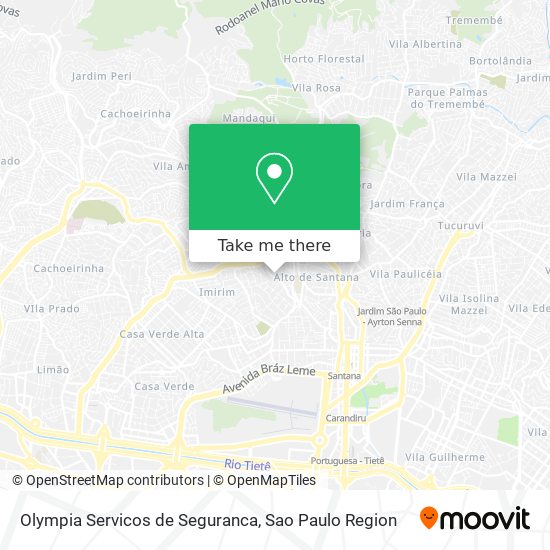 Mapa Olympia Servicos de Seguranca