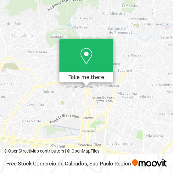 Free Stock Comercio de Calcados map