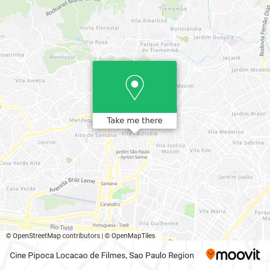 Cine Pipoca Locacao de Filmes map