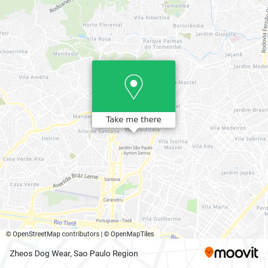 Zheos Dog Wear map