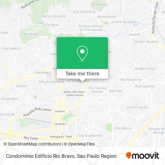 Mapa Condomínio Edifício Rio Bravo