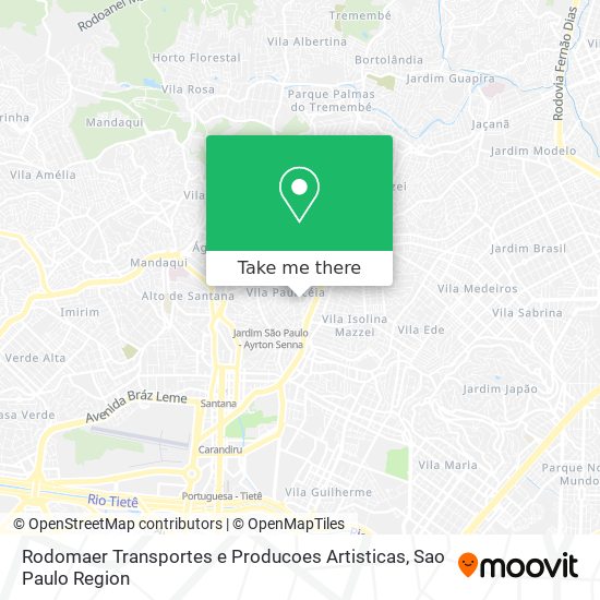 Rodomaer Transportes e Producoes Artisticas map