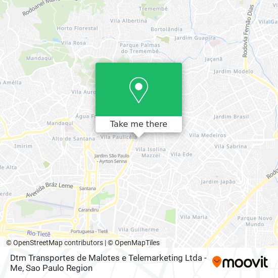 Mapa Dtm Transportes de Malotes e Telemarketing Ltda - Me