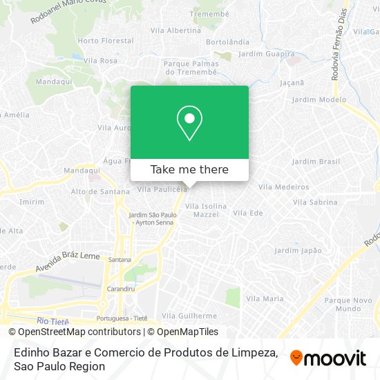 Edinho Bazar e Comercio de Produtos de Limpeza map