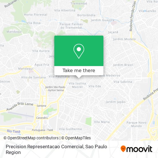 Precision Representacao Comercial map