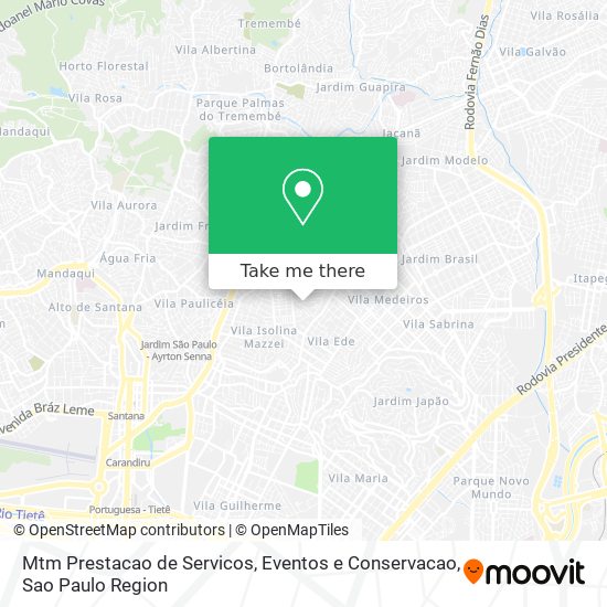 Mapa Mtm Prestacao de Servicos, Eventos e Conservacao