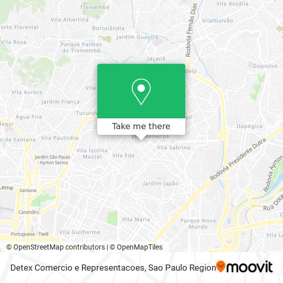 Detex Comercio e Representacoes map