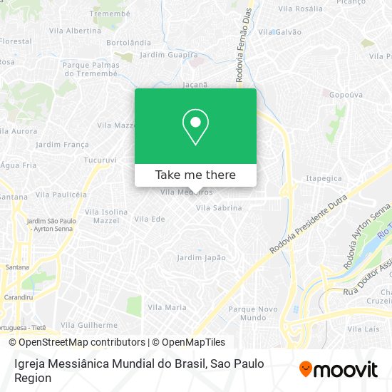 Mapa Igreja Messiânica Mundial do Brasil