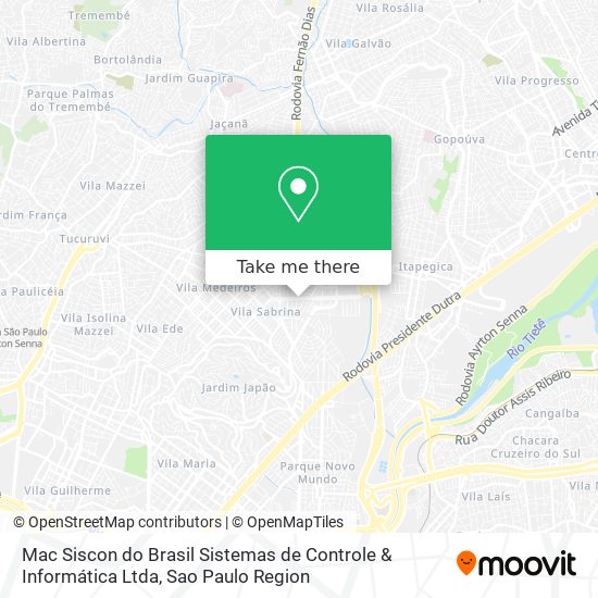 Mapa Mac Siscon do Brasil Sistemas de Controle & Informática Ltda