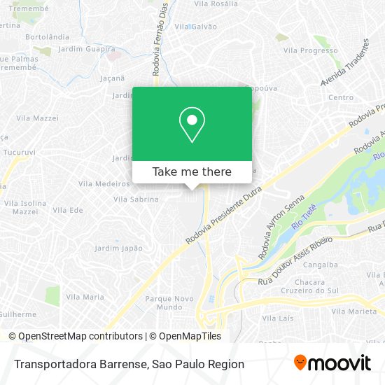 Transportadora Barrense map