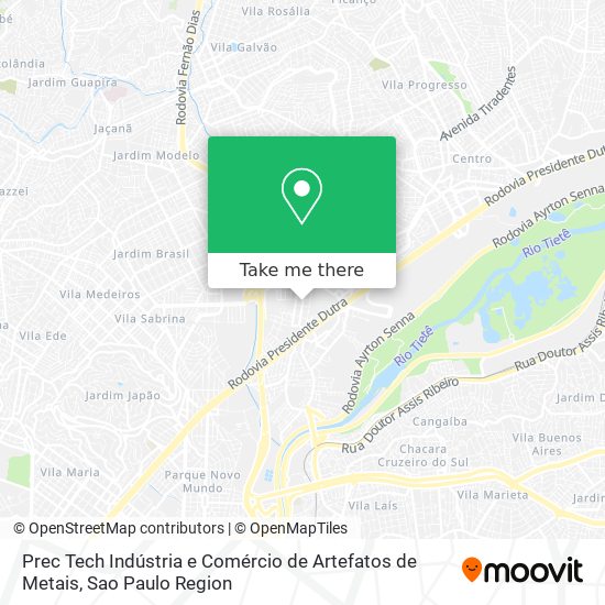 Prec Tech Indústria e Comércio de Artefatos de Metais map