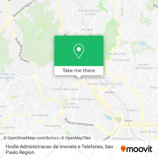 Hodie Administracao de Imoveis e Telefones map