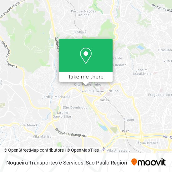 Nogueira Transportes e Servicos map