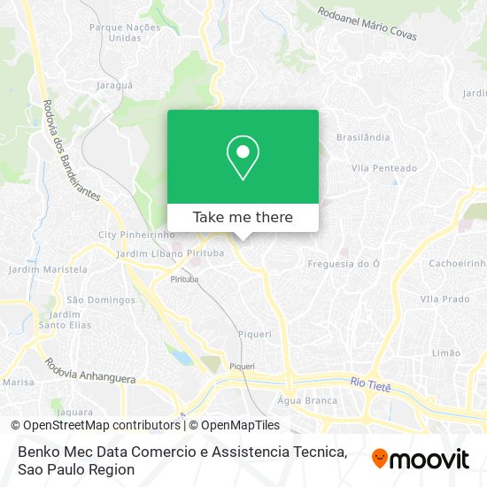 Benko Mec Data Comercio e Assistencia Tecnica map