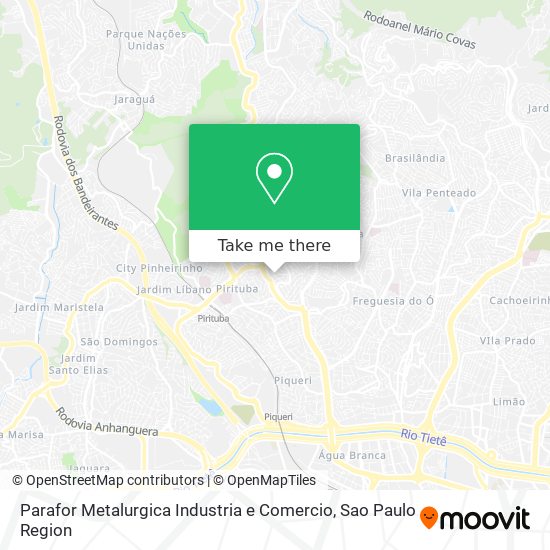 Parafor Metalurgica Industria e Comercio map