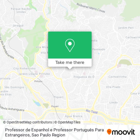 Professor de Espanhol e Professor Português Para Estrangeiros map