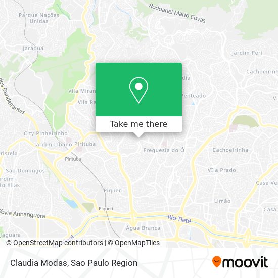 Claudia Modas map