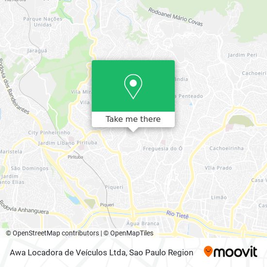 Awa Locadora de Veículos Ltda map