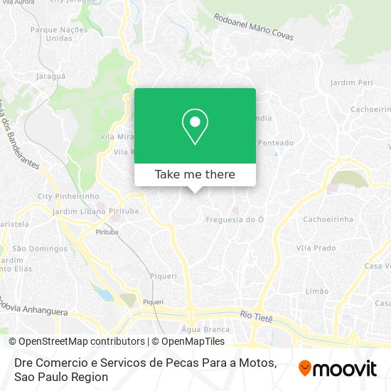 Mapa Dre Comercio e Servicos de Pecas Para a Motos