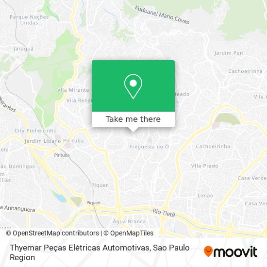 Mapa Thyemar Peças Elétricas Automotivas