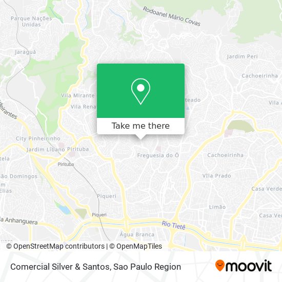 Comercial Silver & Santos map