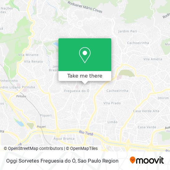 Mapa Oggi Sorvetes Freguesia do Ó