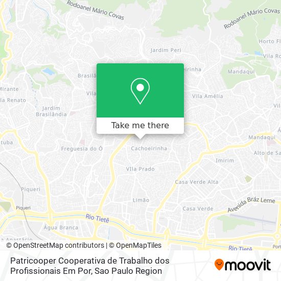 Patricooper Cooperativa de Trabalho dos Profissionais Em Por map