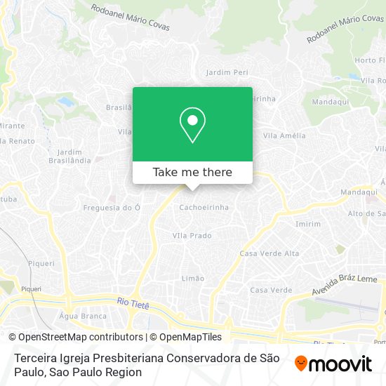 Terceira Igreja Presbiteriana Conservadora de São Paulo map