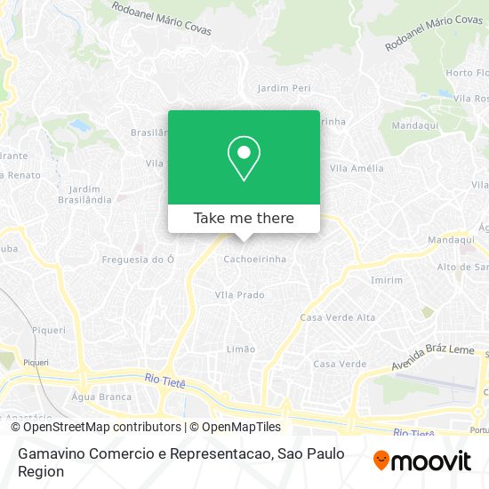 Mapa Gamavino Comercio e Representacao