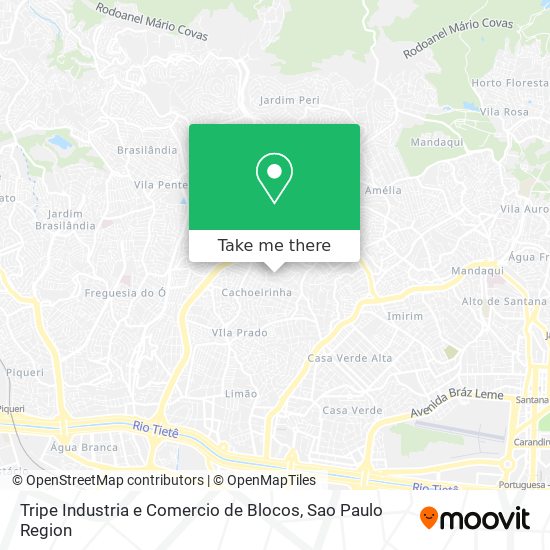 Mapa Tripe Industria e Comercio de Blocos