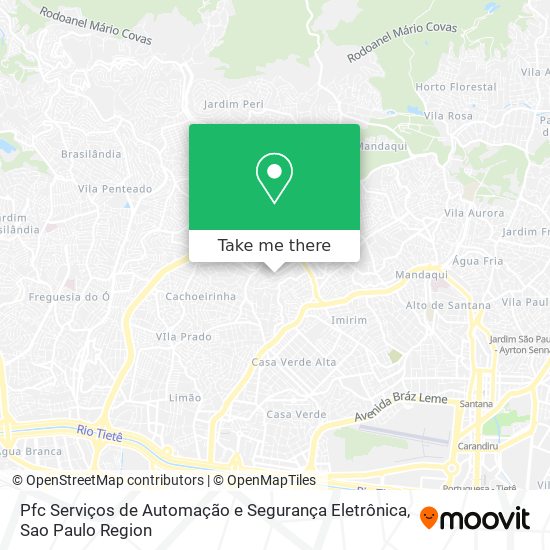 Mapa Pfc Serviços de Automação e Segurança Eletrônica