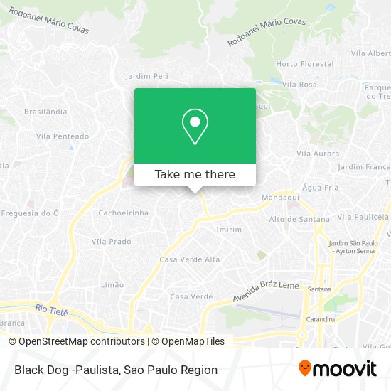 Black Dog -Paulista map