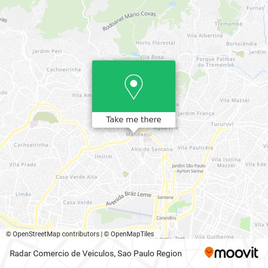 Radar Comercio de Veiculos map