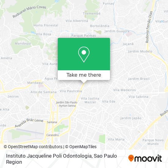 Instituto Jacqueline Poli Odontologia map