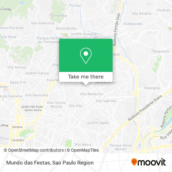 Mundo das Festas map