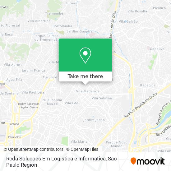 Mapa Rcda Solucoes Em Logistica e Informatica