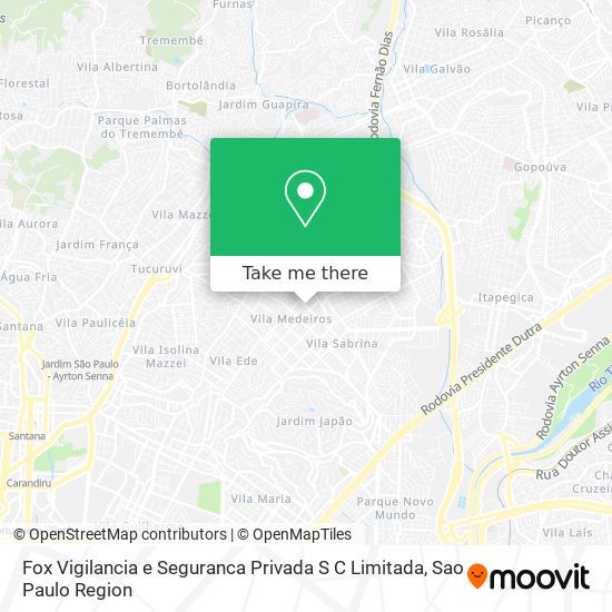 Fox Vigilancia e Seguranca Privada S C Limitada map