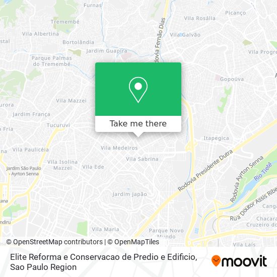 Elite Reforma e Conservacao de Predio e Edificio map