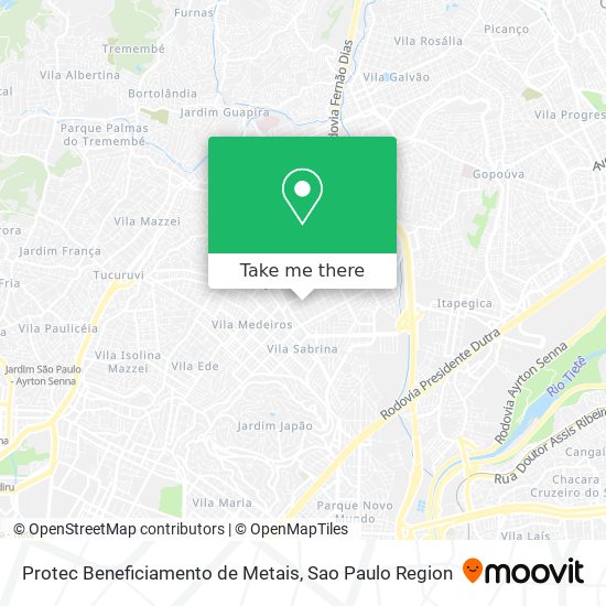 Mapa Protec Beneficiamento de Metais