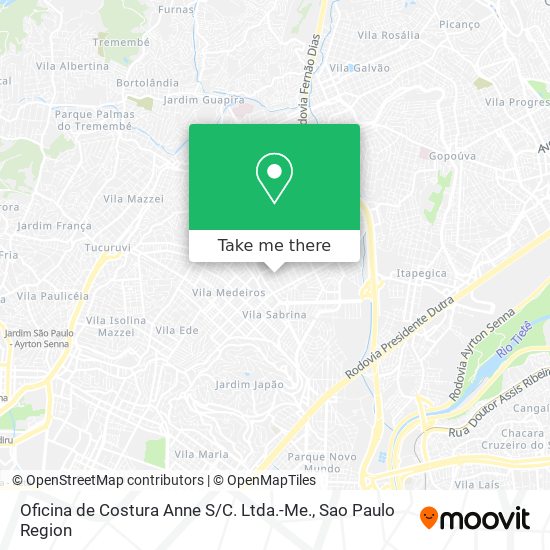 Oficina de Costura Anne S / C. Ltda.-Me. map