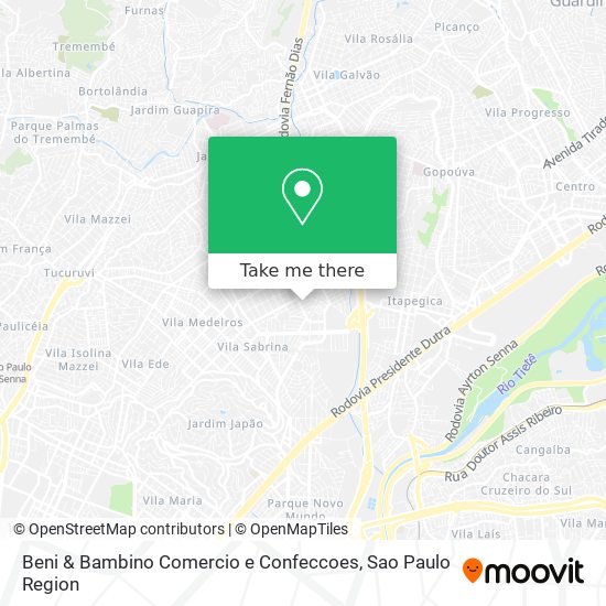 Beni & Bambino Comercio e Confeccoes map