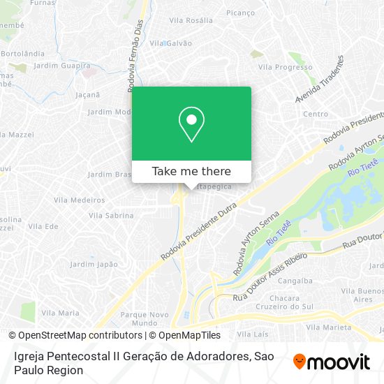 Igreja Pentecostal II Geração de Adoradores map