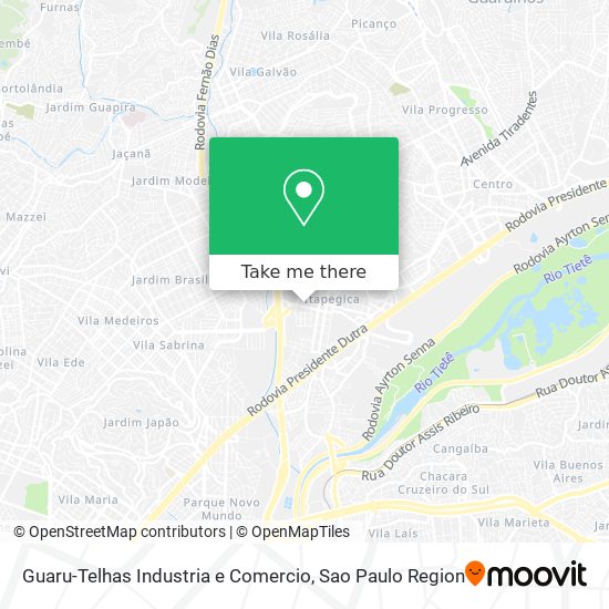 Guaru-Telhas Industria e Comercio map