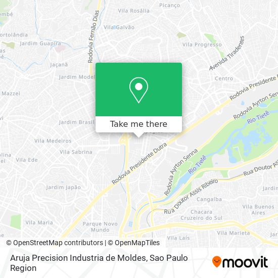 Aruja Precision Industria de Moldes map