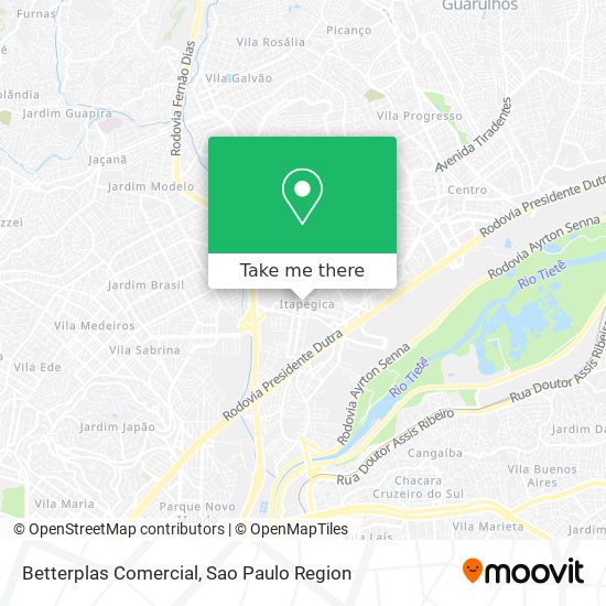 Betterplas Comercial map