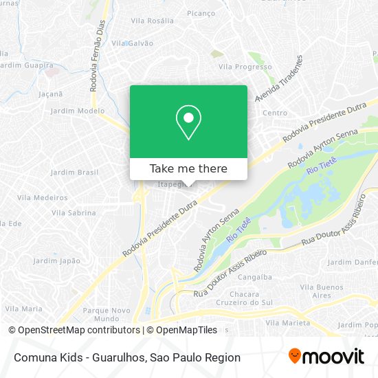 Comuna Kids - Guarulhos map