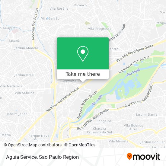 Aguia Service map